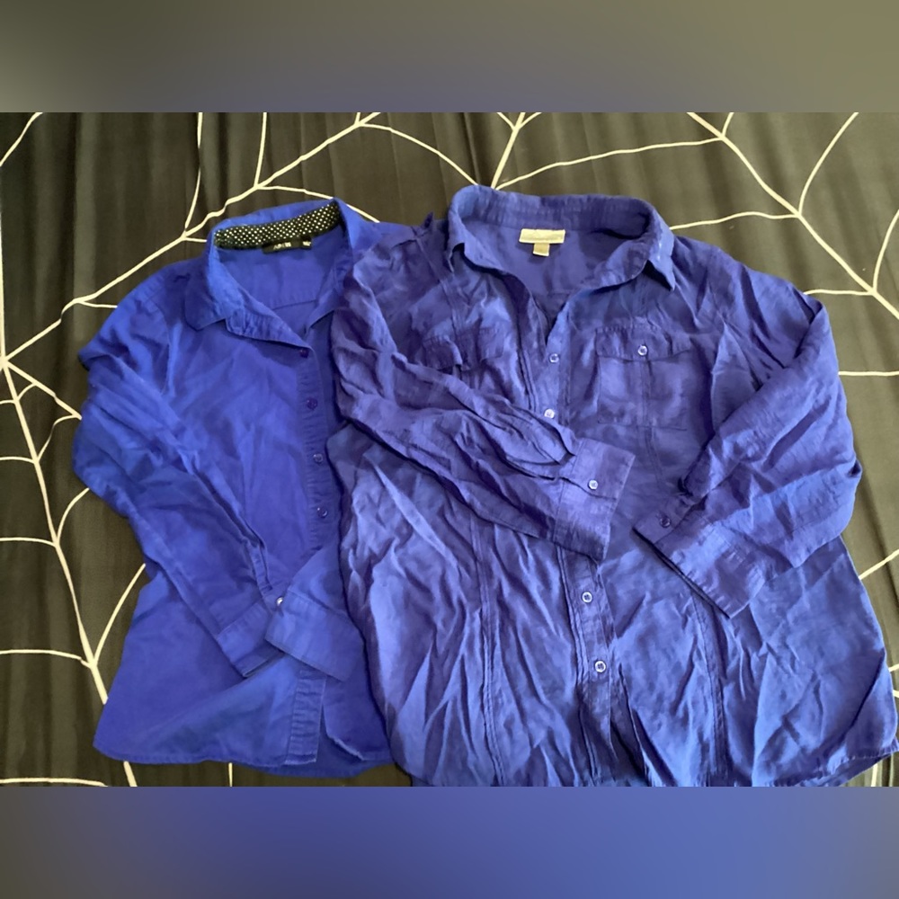 2 button up blouses